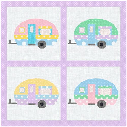 Caravan of Love  Quilt Block  FPP Pattern