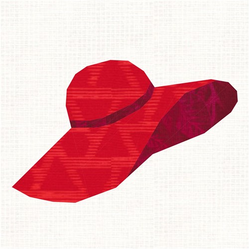 Floppy Hat  Quilt Block  FPP Pattern