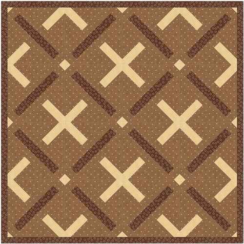 Cross Hatch  Quilt Block  FPP Pattern