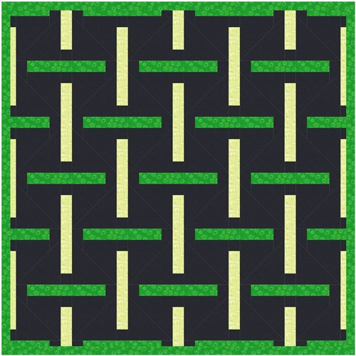 Cross Hatch  Quilt Block  FPP Pattern