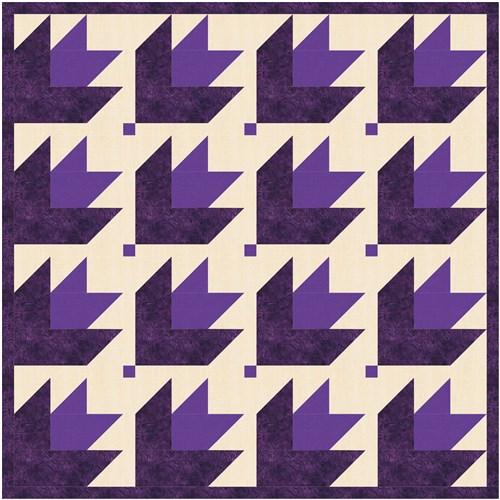 Bear Claw  Quilt Block  FPP Pattern