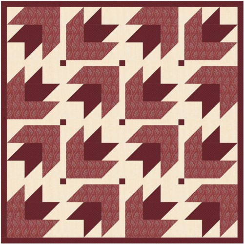 Bear Claw  Quilt Block  FPP Pattern