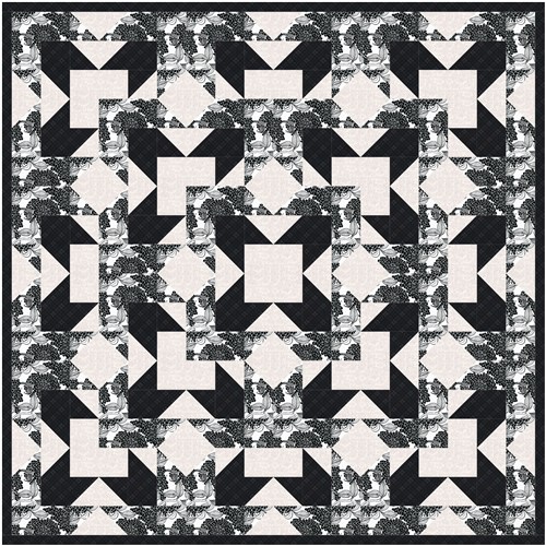 Bear Claw  Quilt Block  FPP Pattern