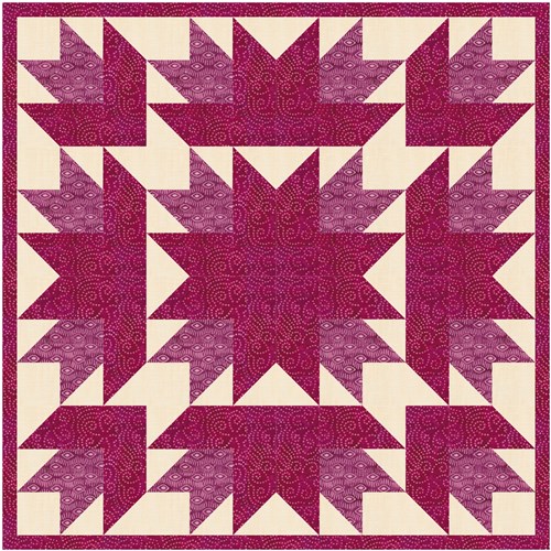 Bear Claw  Quilt Block  FPP Pattern