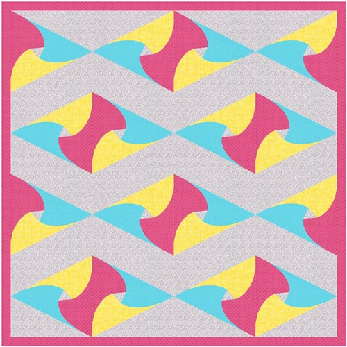 Triangle Lens  Quilt Block  FPP Pattern