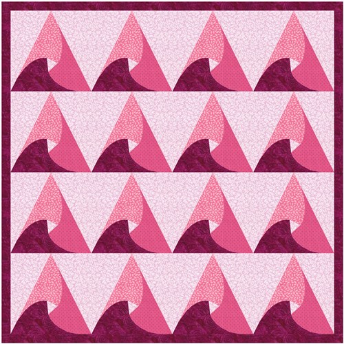 Triangle Lens  Quilt Block  FPP Pattern