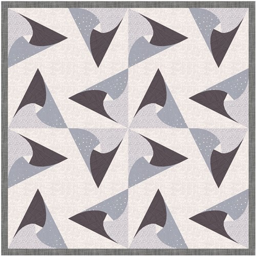 Triangle Lens  Quilt Block  FPP Pattern