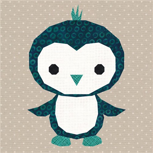 Penguin  Quilt Block  FPP Pattern