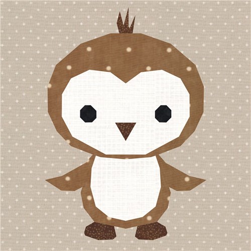 Penguin  Quilt Block  FPP Pattern