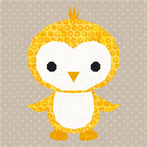 Penguin  Quilt Block  FPP Pattern