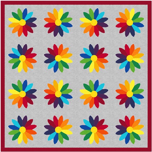 Daisy Daisy  Quilt Block  FPP Pattern
