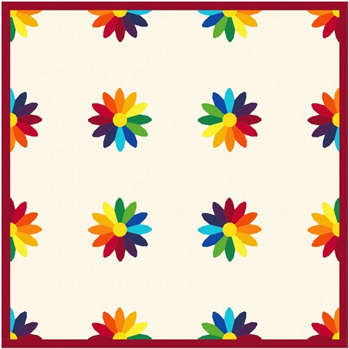 Daisy Daisy  Quilt Block  FPP Pattern