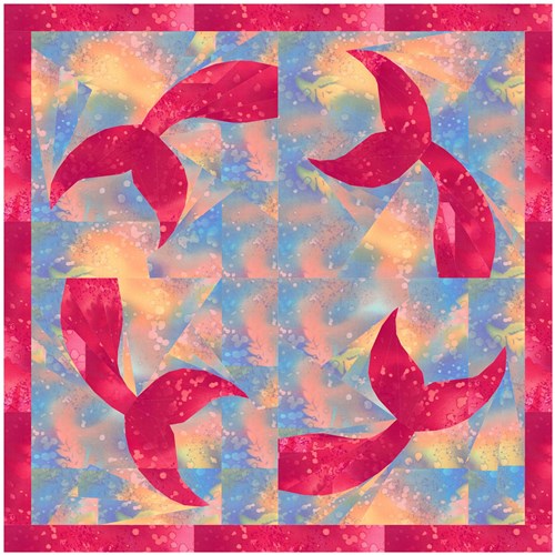A Mermaid's Tale  Quilt Block  FPP Pattern