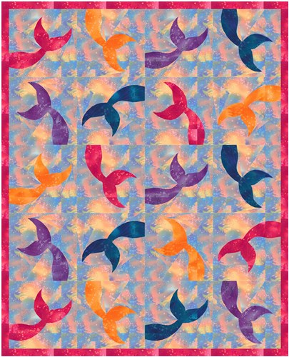 A Mermaid's Tale  Quilt Block  FPP Pattern