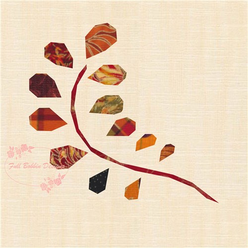 Fern Leaf Quilt Block  FPP Pattern