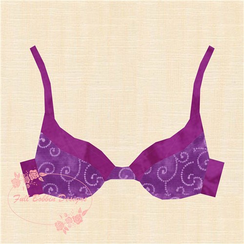 Push Up Bra Quilt Block  FPP Pattern