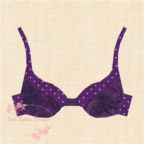 Push Up Bra Quilt Block  FPP Pattern