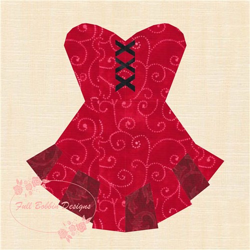 Corset Quilt Block  FPP Pattern