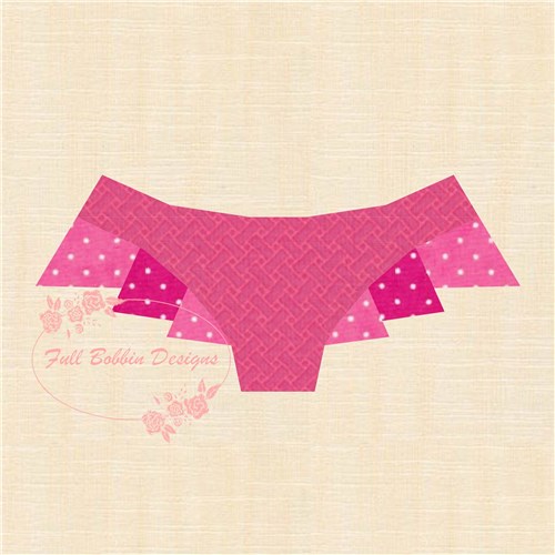 Bikini Style Panties Quilt Block  FPP Pattern