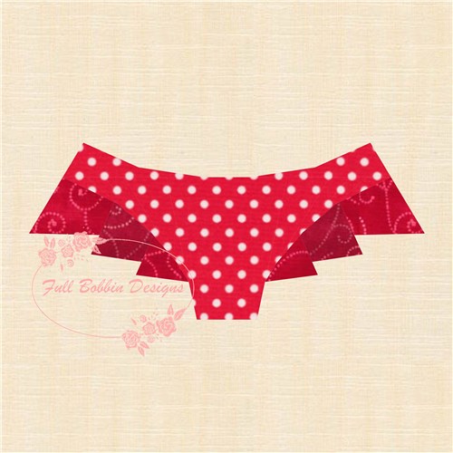 Bikini Style Panties Quilt Block  FPP Pattern