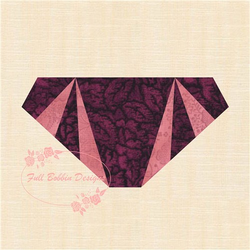 Hipster Style Panties Quilt Block  FPP Pattern