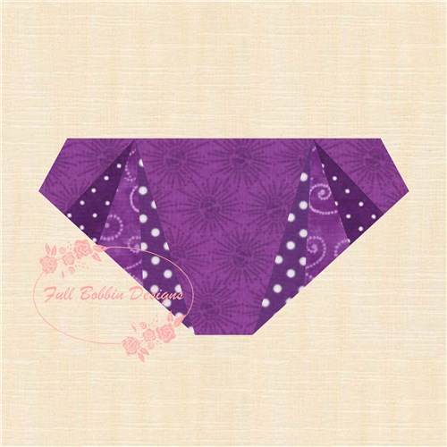 Hipster Style Panties Quilt Block  FPP Pattern