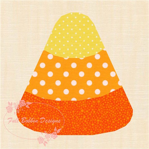 Candy Corn Halloween  Quilt Block  FPP Pattern