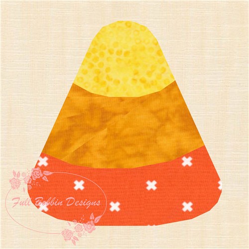 Candy Corn Halloween  Quilt Block  FPP Pattern