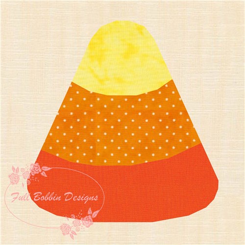 Candy Corn Halloween  Quilt Block  FPP Pattern
