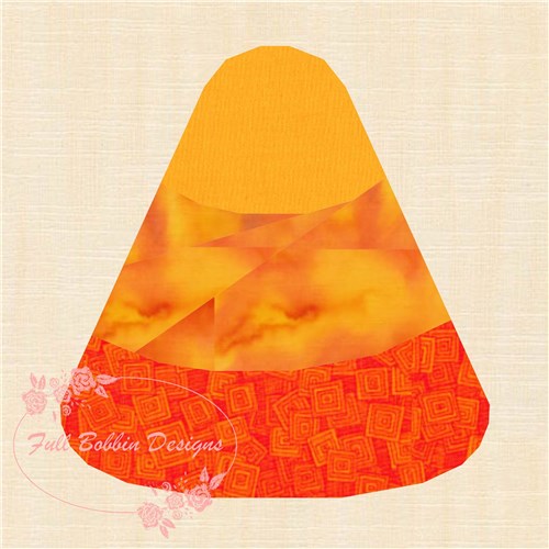 Candy Corn Halloween  Quilt Block  FPP Pattern