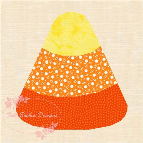 Candy Corn Halloween  Quilt Block  FPP Pattern