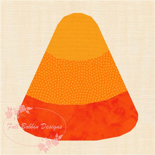 Candy Corn Halloween  Quilt Block  FPP Pattern