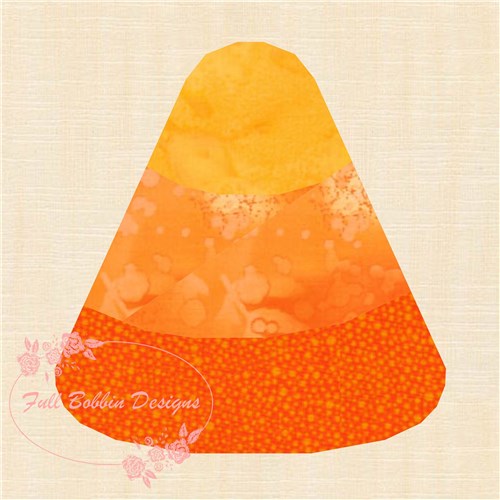 Candy Corn Halloween  Quilt Block  FPP Pattern
