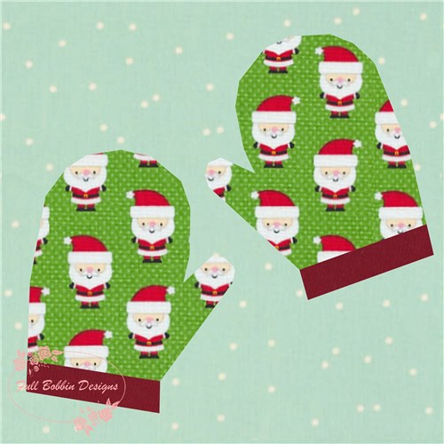Mittens  Quilt Block  FPP Pattern