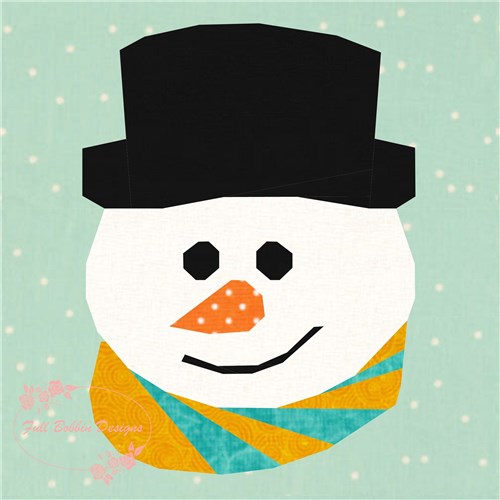 Frosty the Snowman  Quilt Block  FPP Pattern