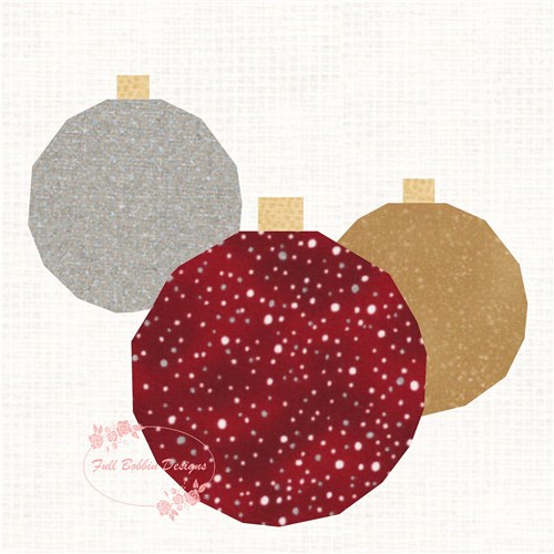 Baubles  Quilt Block  FPP Pattern