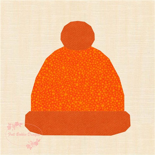 Bobble Hat Quilt Block  FPP Pattern