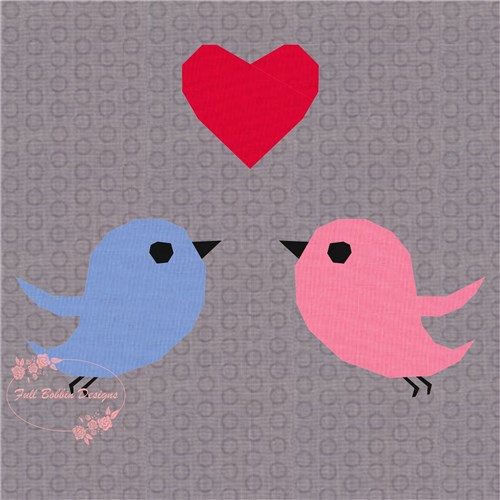 Love Birds  Quilt Block  FPP Pattern