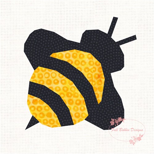 Bumble Bee  Quilt Block  FPP Pattern
