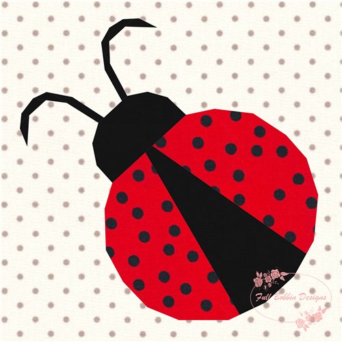 Lady Bug  Quilt Block  FPP Pattern
