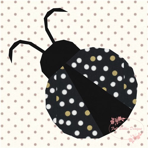 Lady Bug  Quilt Block  FPP Pattern