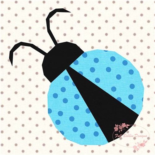 Lady Bug  Quilt Block  FPP Pattern