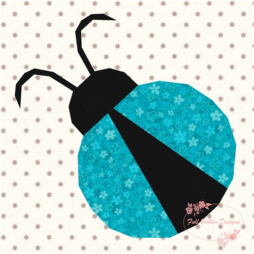 Lady Bug  Quilt Block  FPP Pattern