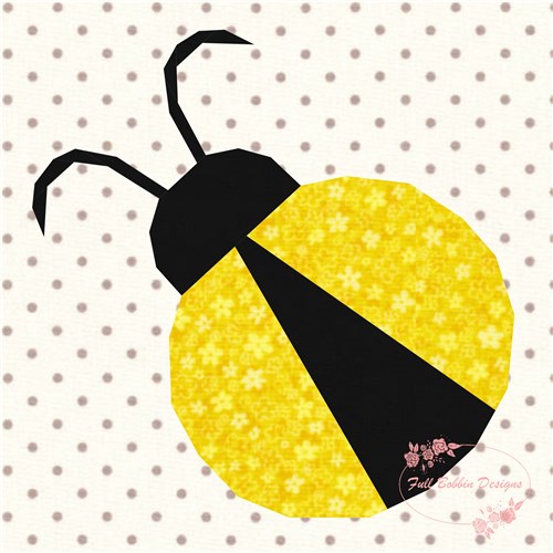 Lady Bug  Quilt Block  FPP Pattern