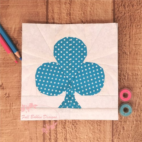 The Gambler Playing Cards  Quilt Block  FPP Pattern