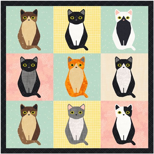 Cat! Quilt Block  FPP Pattern