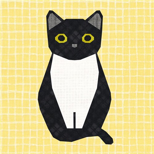 Cat! Quilt Block  FPP Pattern