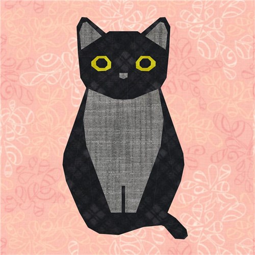 Cat! Quilt Block  FPP Pattern