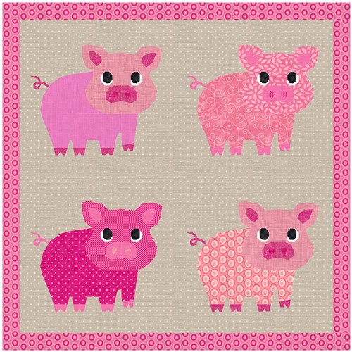 This Little Piggy Quilt Block  FPP Pattern