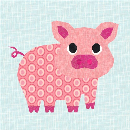 This Little Piggy Quilt Block  FPP Pattern